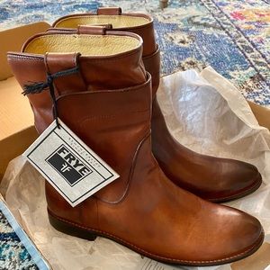FRYE Paige Short Riding Boot Redwood NEW!